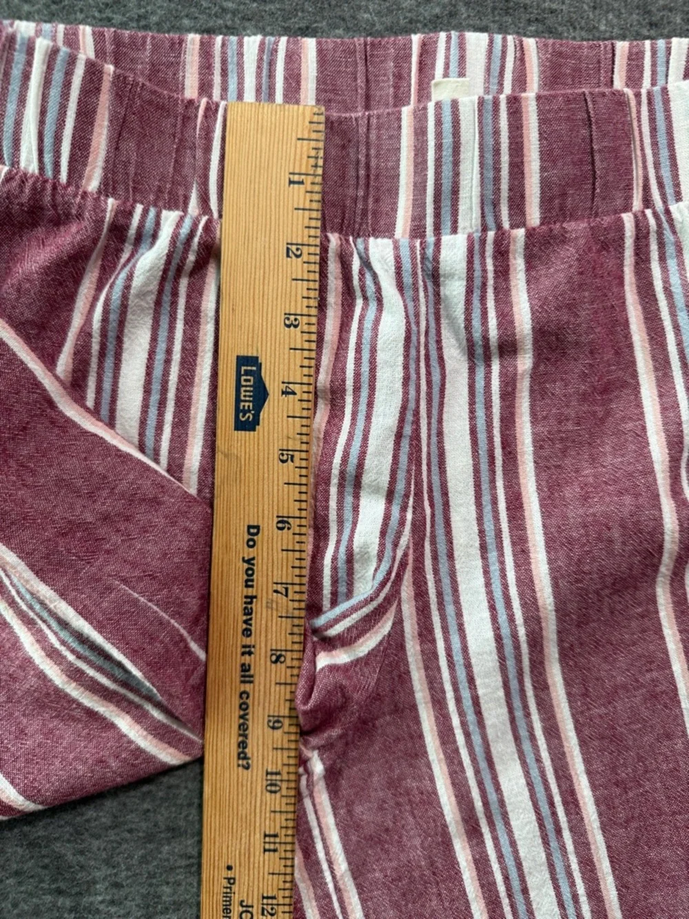Pink Rose‎ Cotton Linen Blend Pull On Pants Size Medium